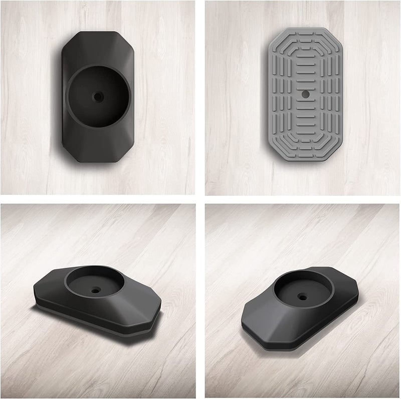 ICERO - Baby Gate Wall Protector - Protect Walls & Doorways from Pet & Dog Gates - for Child Pressure Mounted Stair Safety Gate- 8 Pack, Black - Image 5