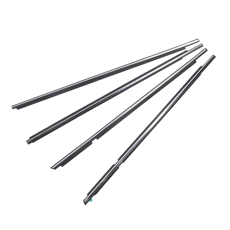 ciciglow Car Door Window Moulding Trim for GX470 20032009 Prado 120 Series 20032009 4pcs Car Window Seal Strip Car Door Window Weatherstrip ciciglow9gdtqzog17 - Image 3