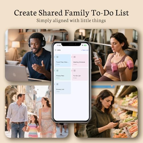 BSIMB 10.1 Inch Digital Calendar - Chore Chart, Meal Planner, Rewards System, Photo Display, Smart Electronic Calendar Touchscreen Interactive Display for Family Schedules Seamless Scheduling White - Image 4
