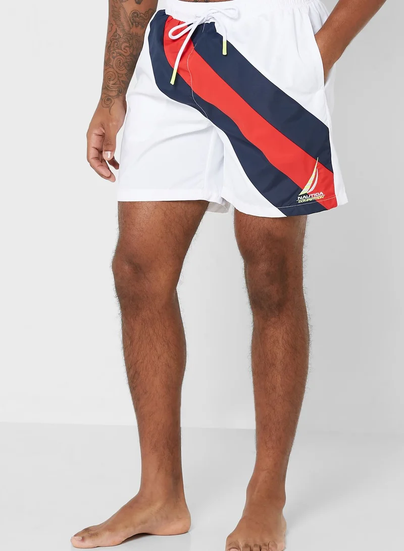 NAUTICA Color Block Swim Shorts