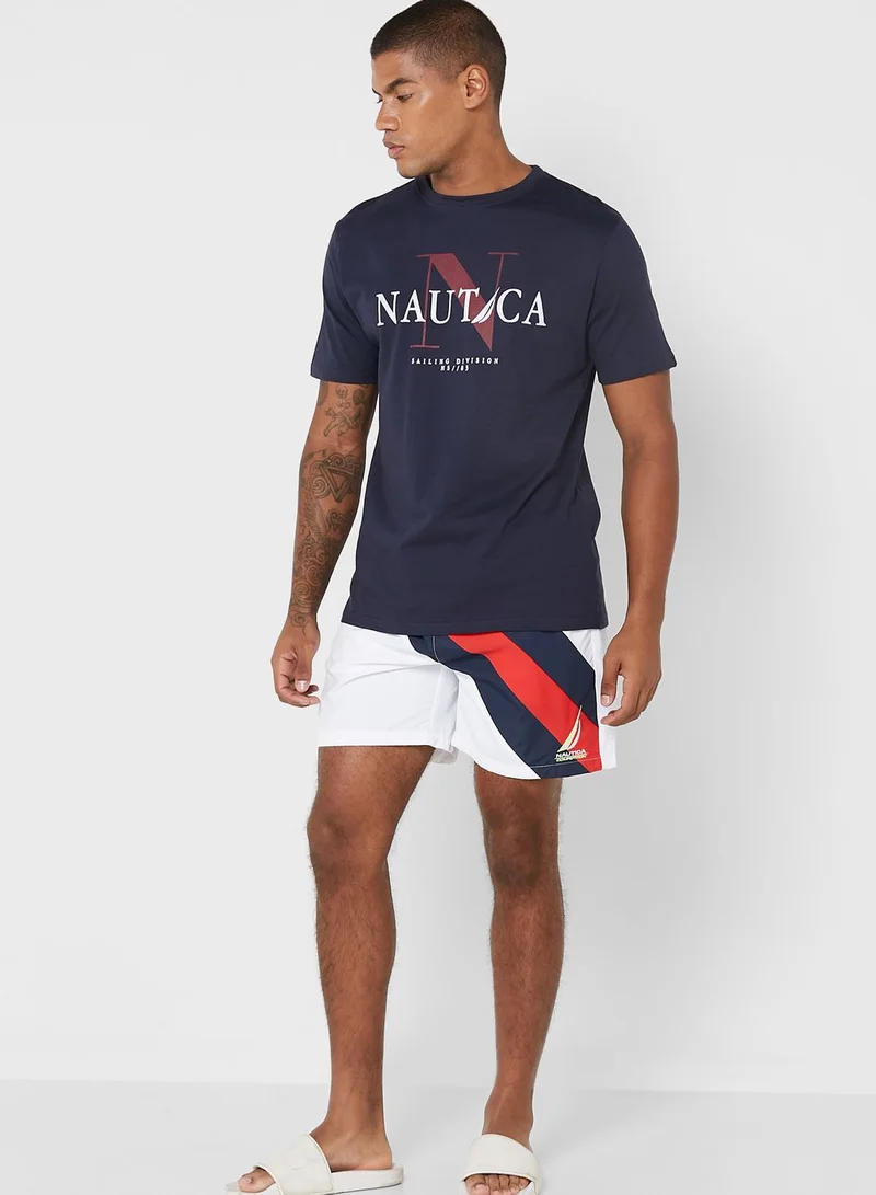 NAUTICA Color Block Swim Shorts
