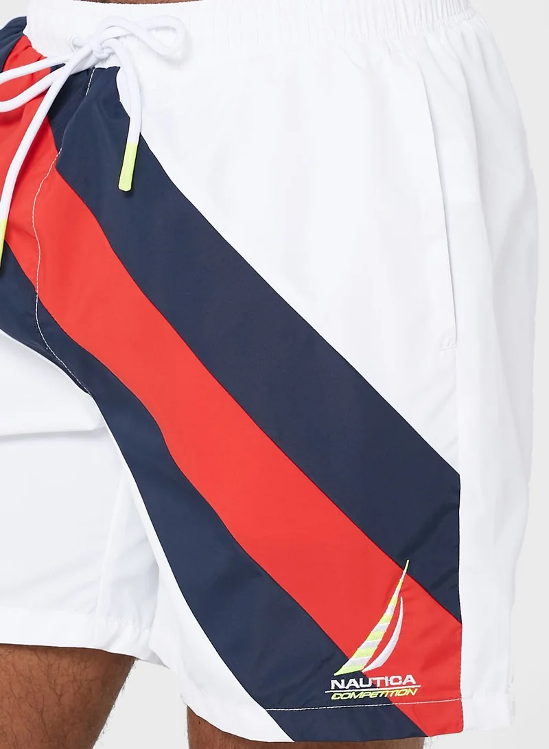 NAUTICA Color Block Swim Shorts