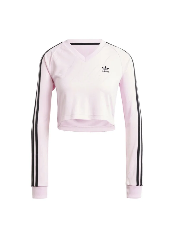 اديداس adidas FR LS JERSEY Pink Originals Women JERSEYS