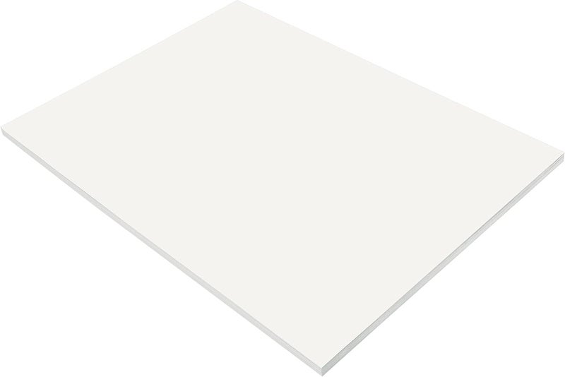 Prang (Formerly SunWorks) Construction Paper, White, 18" x 24", 50 Sheets - Image 1