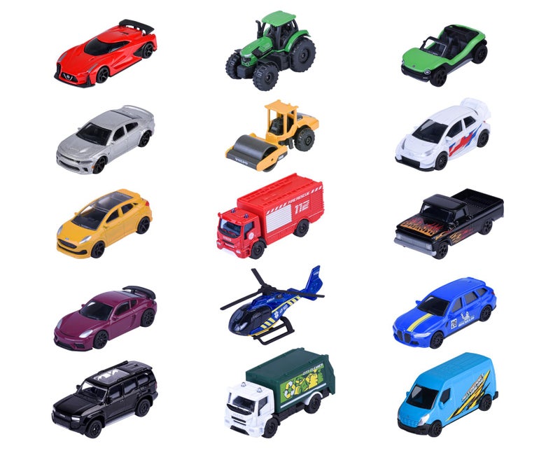Majorette Street Cars Die-Cast Toy Car Set Pack of 5 – Assorted Mini Vehicles for Kids & Collectors - Image 1