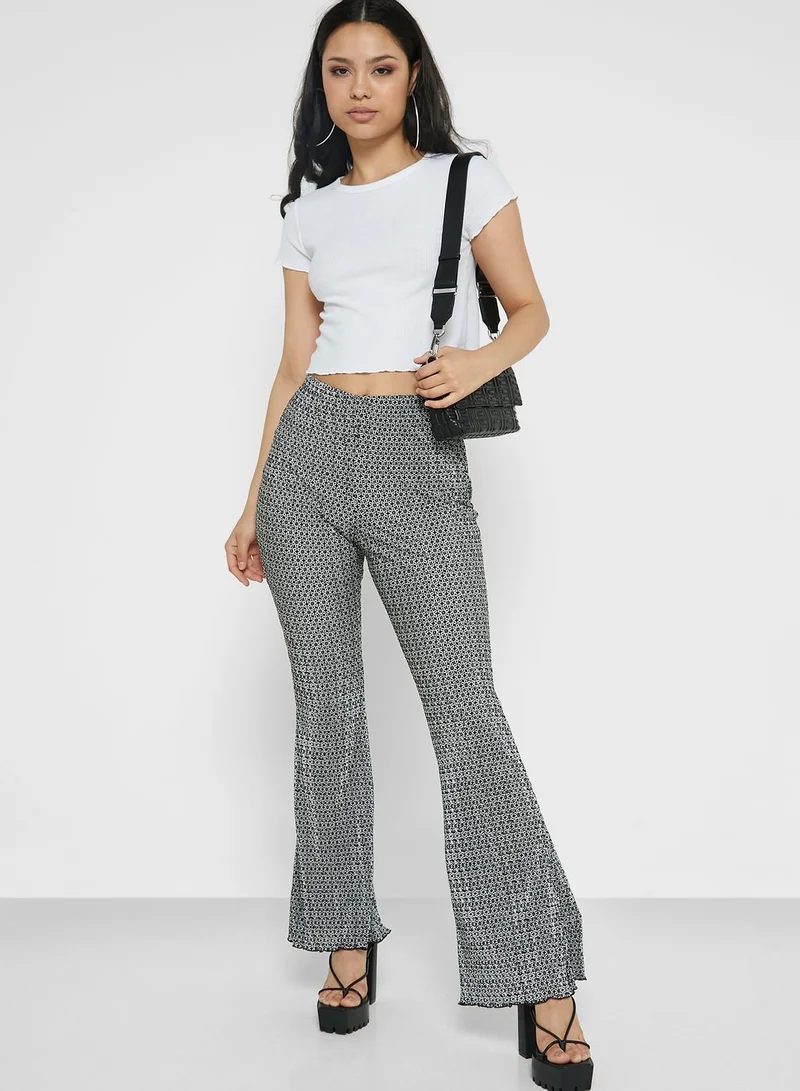 TOPSHOP Flared Knitted Pants