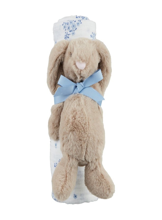 Mud Pie Children's Blue Floral Swaddle Headband - Image 1