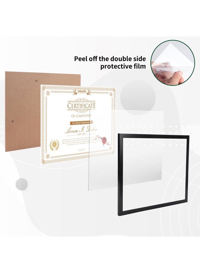 WIFTREY 12 Pack 8.5x11 Certificate Picture Frames, Multi 8.5 by 11 Photo Frame for Award Document Diploma Frame, Wall Hanging or Tabletop Display, Black - Image 4