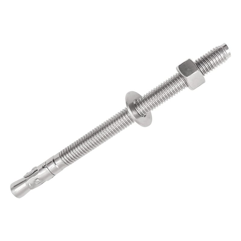 Horiznext 1/2"x 7" inch Stainless Steel Standard Strong Wedge Anchor, Fasteners for Concrete (4 pcs) - Image 1