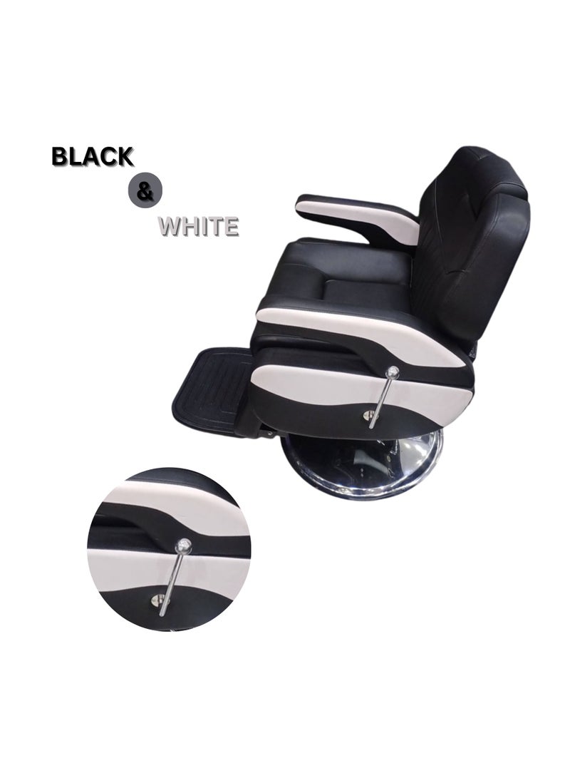 vintage Heavy Duty Barber Chair with Hydraulic Recline Function, Professional Salon Haircut Chair, Includes Free Installation, Engineered for Ultimate Comfort and Long-lasting Durability. - Image 2