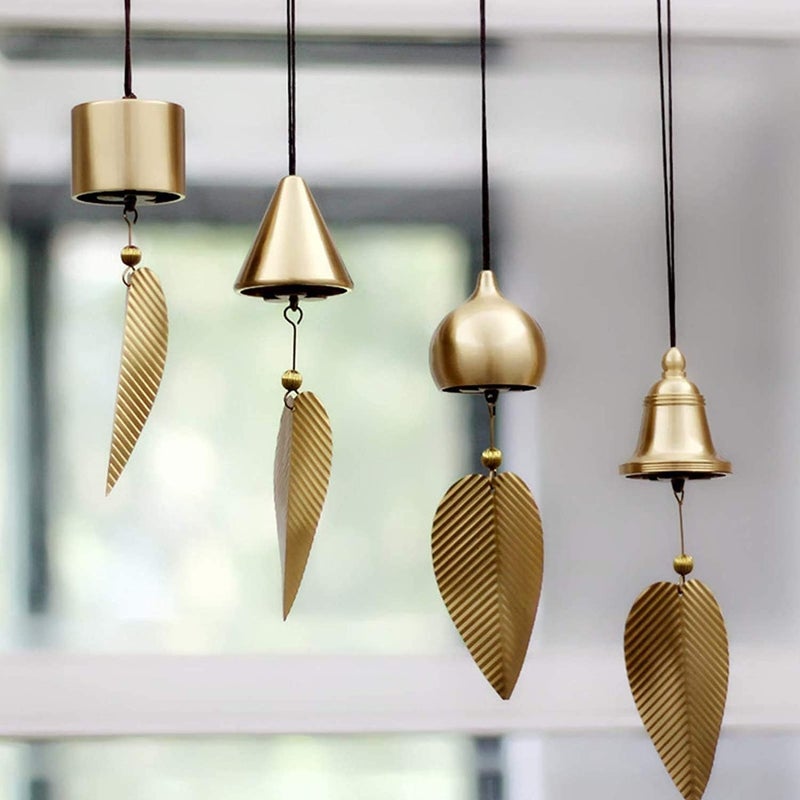 Sculpture Tabletop Statue Sculpture Lucky Wind Chimes Outdoor Indoor Feng Shui Wind Bell Hanging for Good Luck Garden Patio Yard Balcony Decoration (Color : A) - Image 4