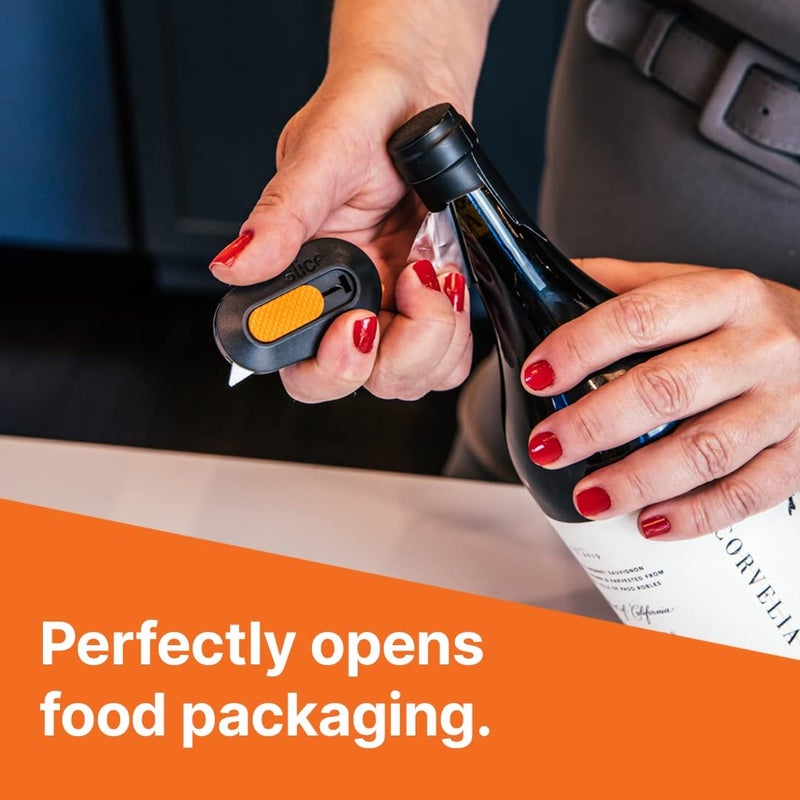 Slice Mini Box Cutter, Manual Retracting, Safe Ceramic Box Cutter Lasting 11x Longer than Metal, Keychain Box Opener, 1 Pack - Image 4