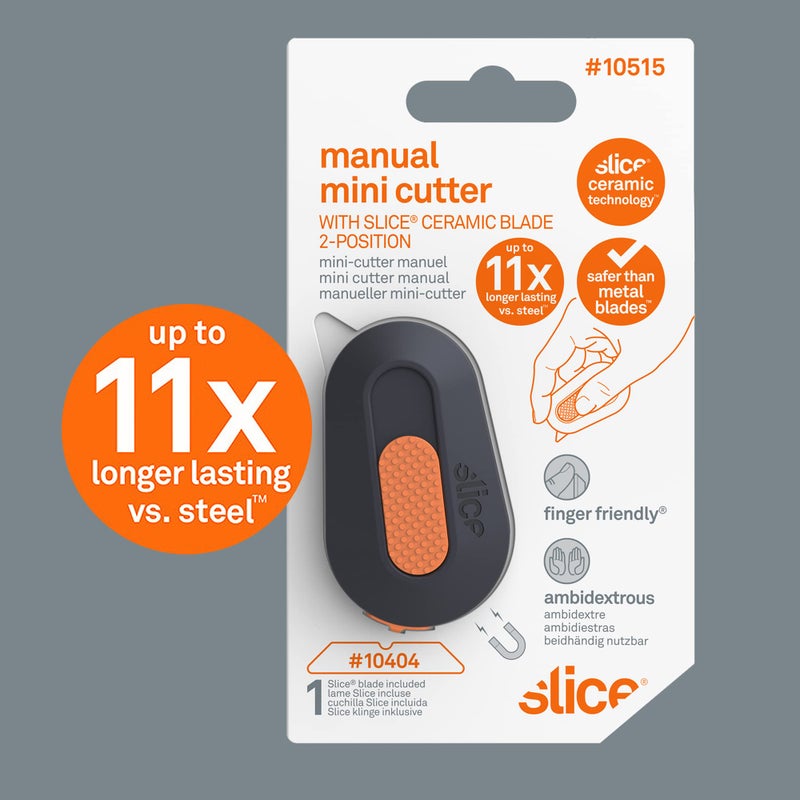 Slice Mini Box Cutter, Manual Retracting, Safe Ceramic Box Cutter Lasting 11x Longer than Metal, Keychain Box Opener, 1 Pack - Image 5