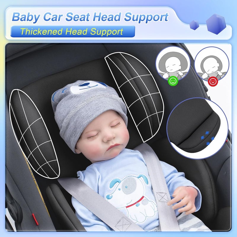 Kaseeous Infant Car Seat Insert for Doona - Ultra-Thick Head Support Cushion - Image 2