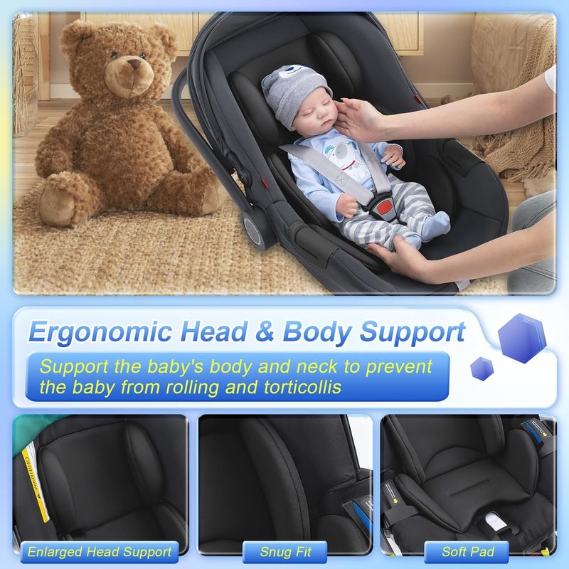 Kaseeous Infant Car Seat Insert for Doona - Ultra-Thick Head Support Cushion - Image 4