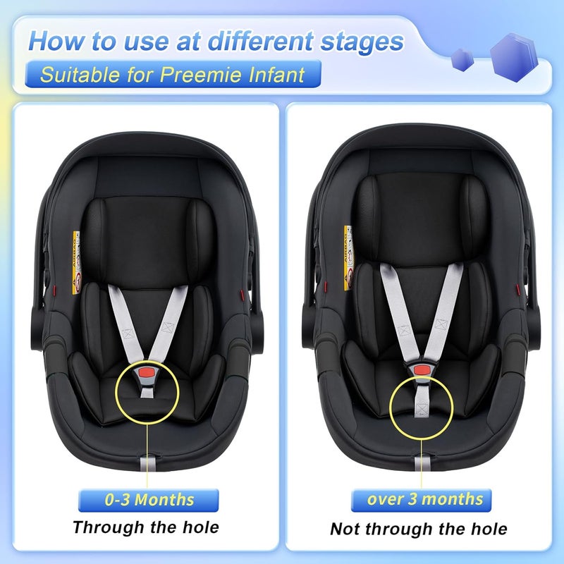 Kaseeous Infant Car Seat Insert for Doona - Ultra-Thick Head Support Cushion - Image 3