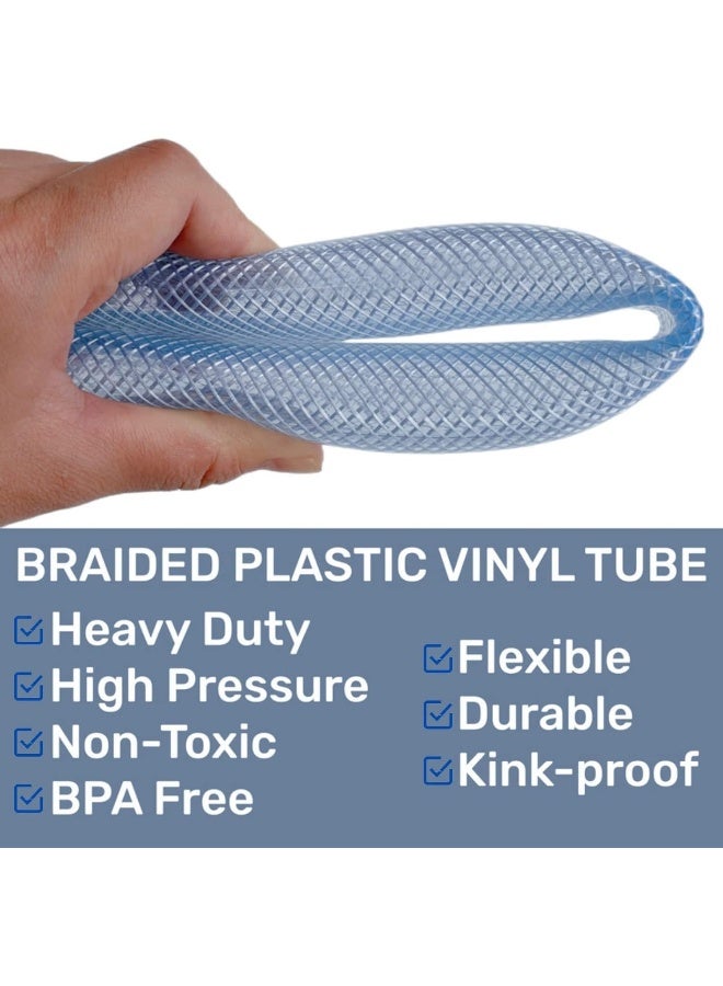 Royal Apex PVC Flexible Reinforced Clear Hose: Heavy Duty, High Pressure, and Chemical Resistant - Ideal for Water, Gas, Oil, and Food Grade Applications" (1 INCH 10MTR) - Image 4