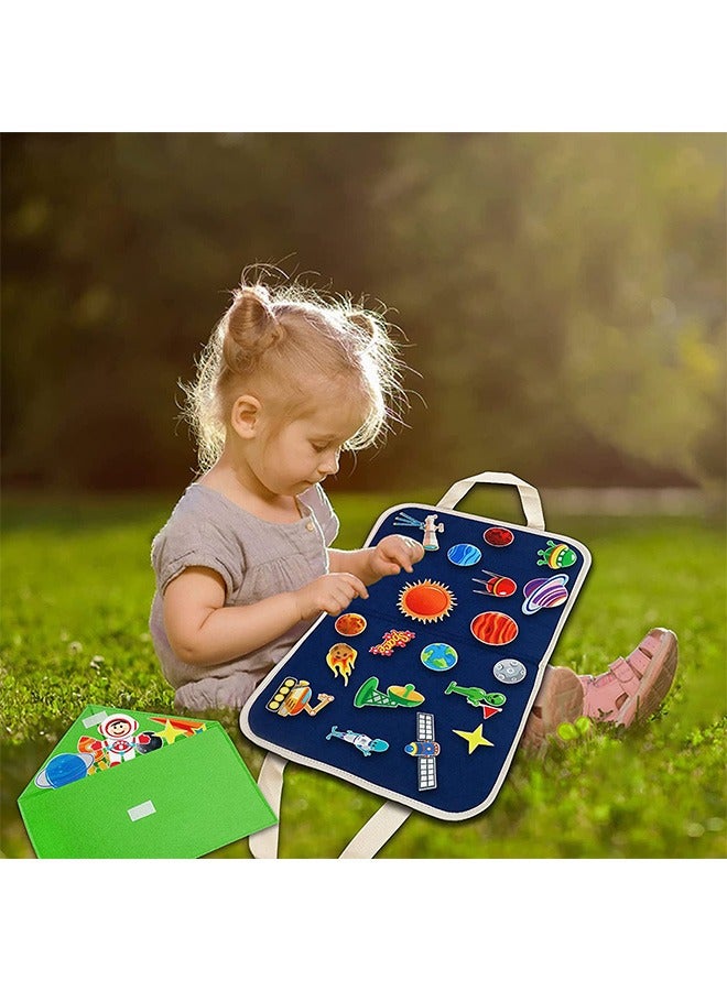 YelaJoy Busy Board Montessori Toy - Toddler Busy Board for 1 2 3 4 Year Old,Montessori Toys Busy Book Fine Basic Dress Motor Skills - Travel Toys for Travel Car Airplane, Ideal Gift for Boys and Girls  - Image 1