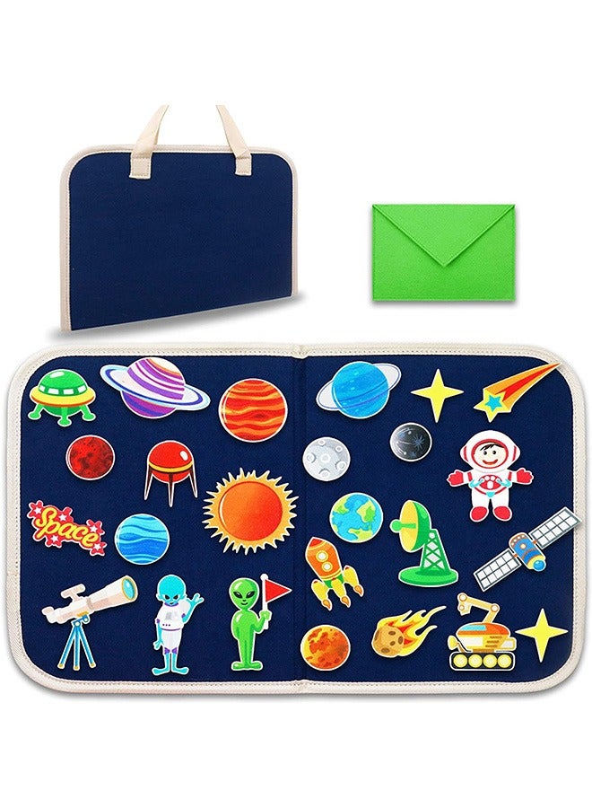 YelaJoy Busy Board Montessori Toy - Toddler Busy Board for 1 2 3 4 Year Old,Montessori Toys Busy Book Fine Basic Dress Motor Skills - Travel Toys for Travel Car Airplane, Ideal Gift for Boys and Girls  - Image 2