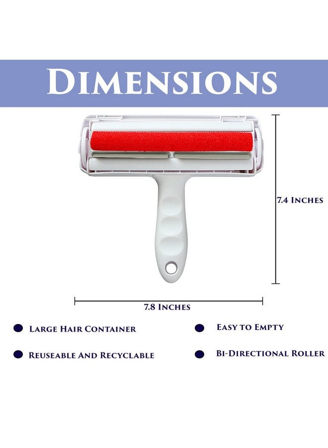 أداة إزالة شعر الحيوانات الأليفة القابلة لإعادة الاستخدام بمقبض مريح | أداة إزالة شعر القطط والكلاب الفورية للفراش والسجاد والأثاث | مناسبة لكل مادة | منزل خالٍ من الشعر مضمون | منتج فعال من حيث التكلفة. - Image 4