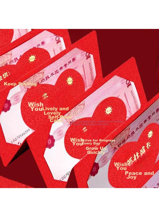 B&D Mengqiao Red Envelope Birthday Gift For Adults, Parents, Elders, Children, Boyfriends, Girlfriends, 10 Cards For Birthday Scene Decoration - Image 4