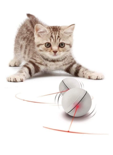 Smart Interactive Cat 360 Degree Self Rotating Ball with Led Light Toy Ball Mouse Cage Toys