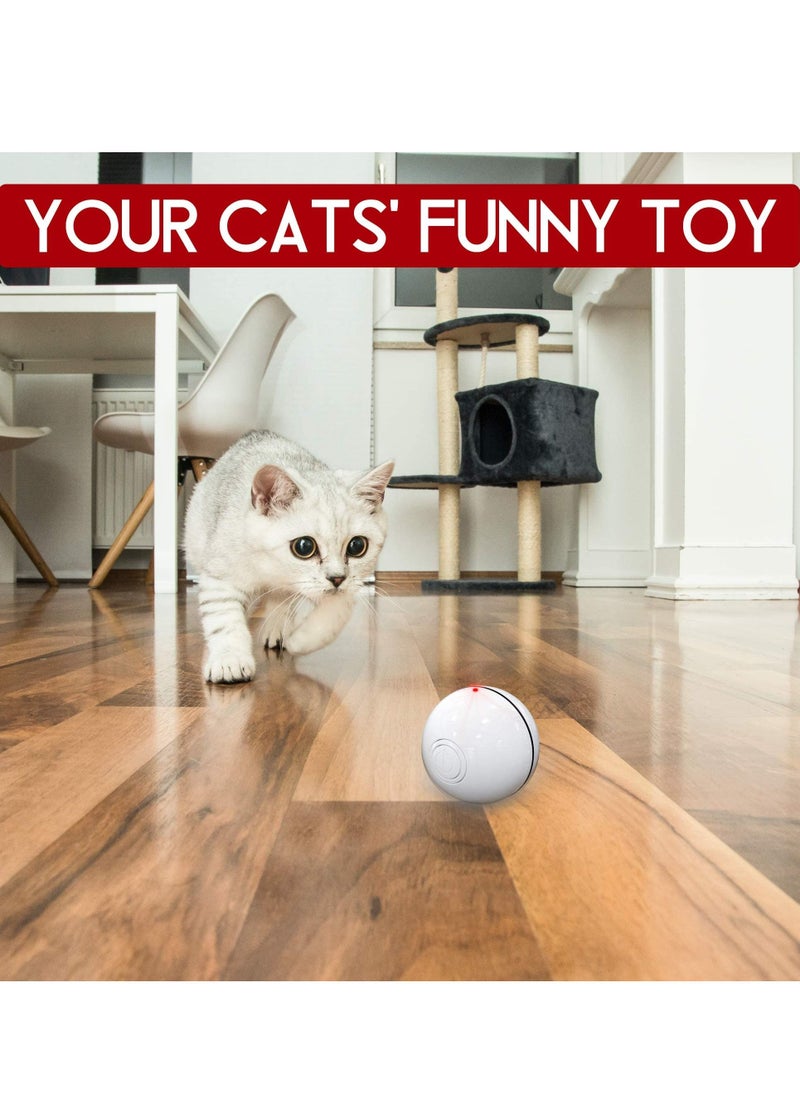 Smart Interactive Cat 360 Degree Self Rotating Ball with Led Light Toy Ball Mouse Cage Toys