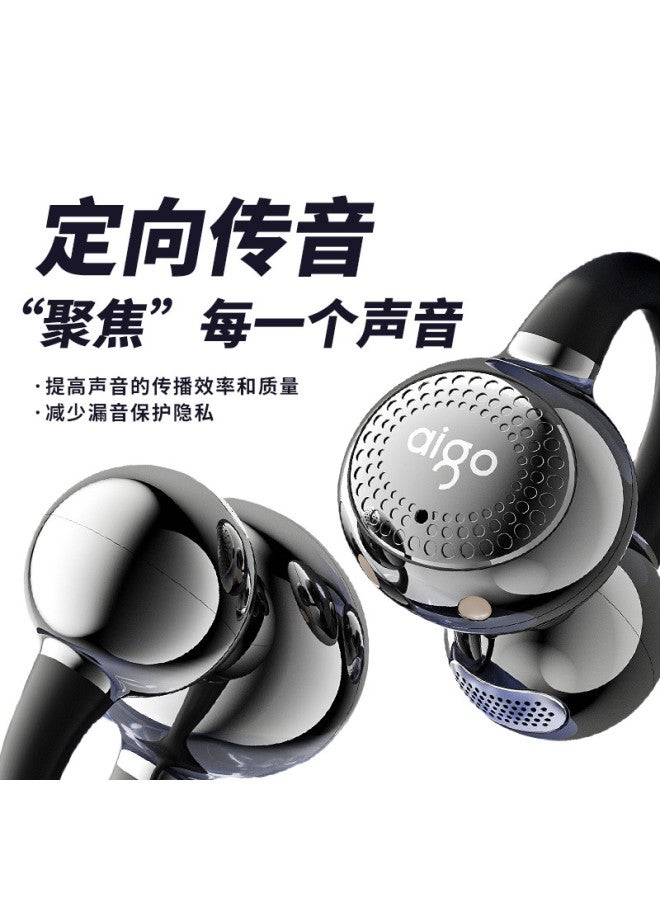 aigo Bluetooth Headphones Bone Conduction Ear Clip Open-ear True Wireless Non-in-ear Sports Running Noise Cancelling Headphones - Image 4