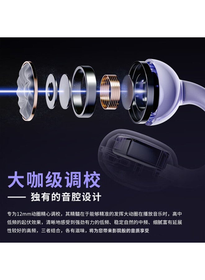 aigo Bluetooth Headphones Bone Conduction Ear Clip Open-ear True Wireless Non-in-ear Sports Running Noise Cancelling Headphones - Image 5