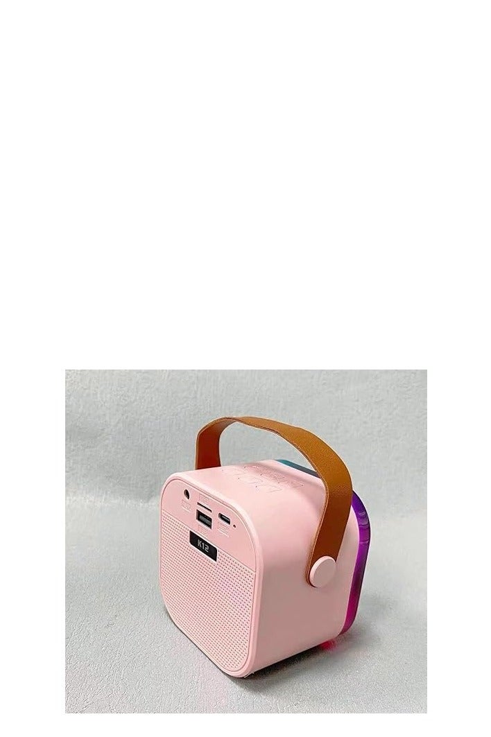 مكبر صوت محمول بلوتوث وميكروفون لاسلكي للكبار، هدايا ألعاب كاريوكي للبنات بعمر 4، 5، 6، 7، 8، 9، 10، 12 سنة فما فوق ( 1 ميكروفون) - Image 4