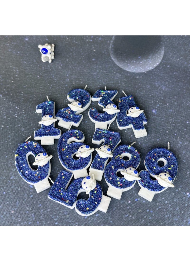 l&wen Number Birthday Candle, Planet Number Cake Candles for Birthday, Weddings, Anniversaries and Theme Party Decorations 7cm (Number 9)  - Image 2