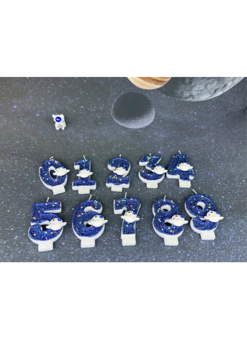 l&wen Number Birthday Candle, Planet Number Cake Candles for Birthday, Weddings, Anniversaries and Theme Party Decorations 7cm (Number 9)  - Image 4