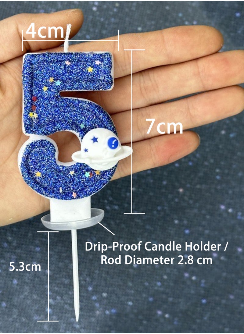 l&wen Number Birthday Candle, Planet Number Cake Candles for Birthday, Weddings, Anniversaries and Theme Party Decorations 7cm (Number 9)  - Image 5
