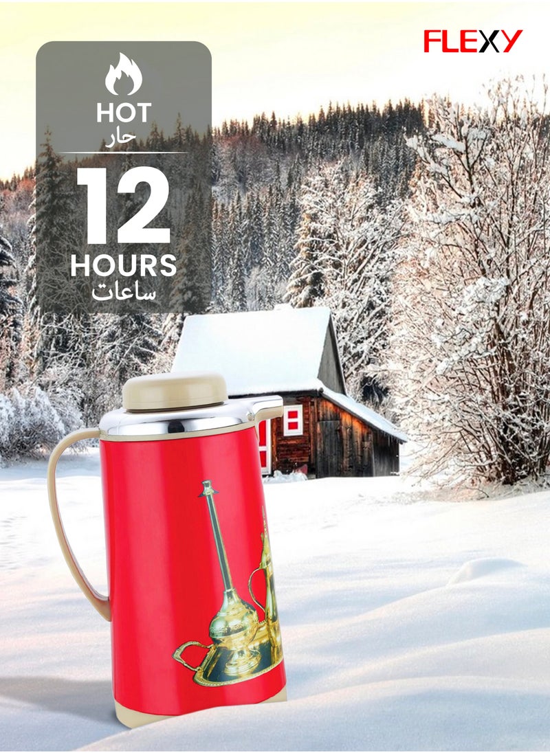 Flexy Stainless Steel Insulated Vacuum Flask, Hot & Cold for Hours, Perfect for Office, Camping and Backpack.  - Image 5