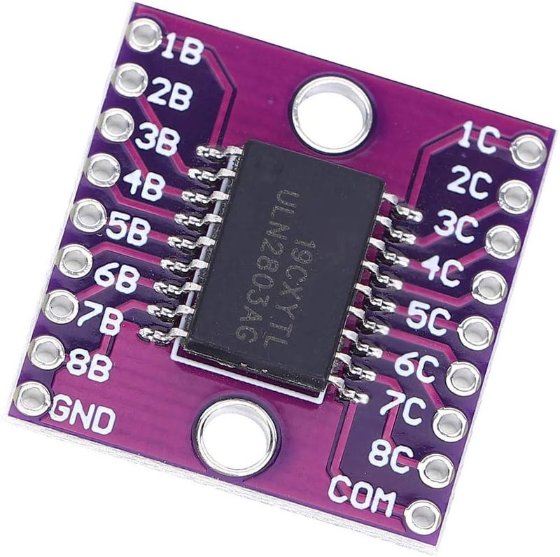 2PCs Premium ULN2803A Darlington Transistor Arrays Module High Power 50V Output Low Energy Consumption Industrial Grade Electrical Component Purple for Circuit Projects and - Image 4