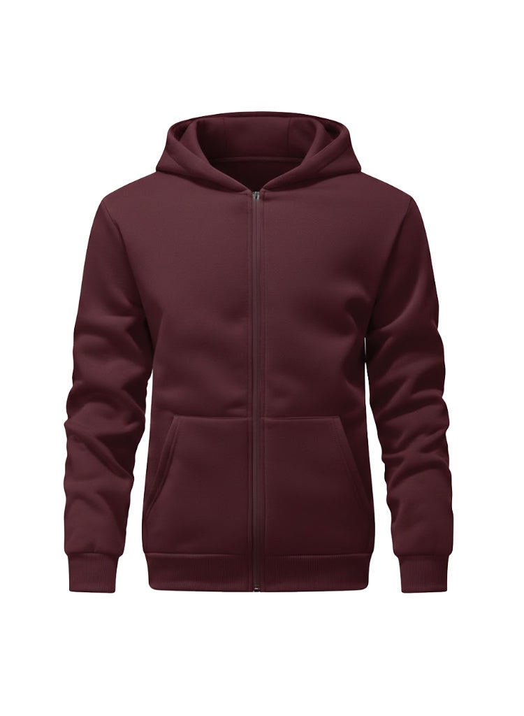 Long Sleeve Casual Solid Basic Hoodie Sweatshirt - Image 1