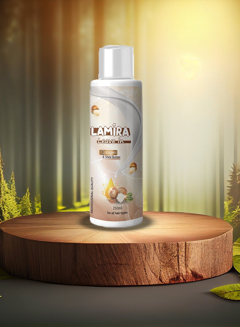 LAMIRA Leave-In Lamira with Collagen and Shea Butter - 250ml - Shine and Volume for Hair - Image 2