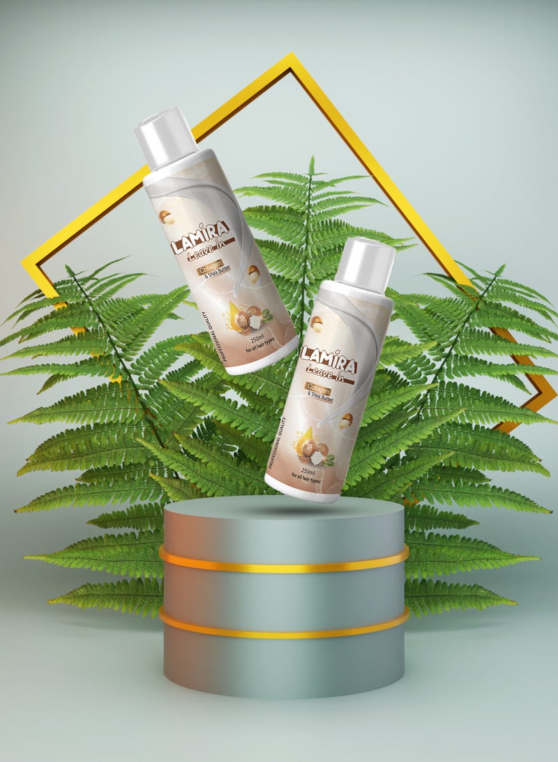 LAMIRA Leave-In Lamira with Collagen and Shea Butter - 250ml - Shine and Volume for Hair - Image 3