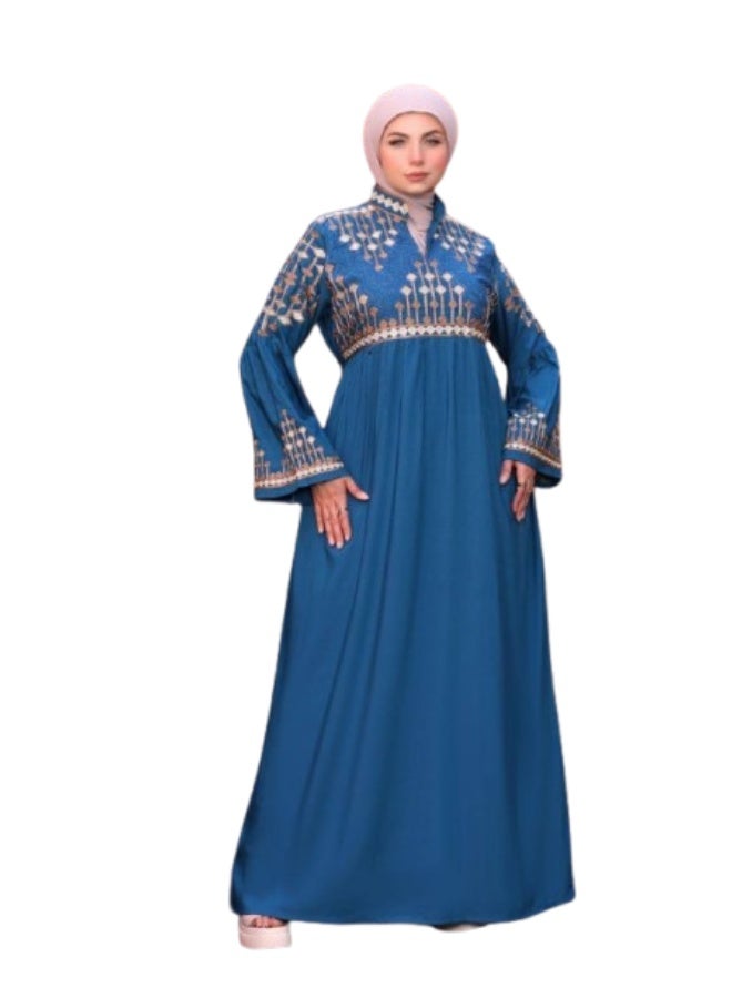 عباية حريمي قطن مراسي مستوردة فاخرة– مقاس 1: عرض 60 سم – مناسب لحد 85 كجم تصميم مريح واسع بخامة ناعمة مناسبة لكل الأوقات - Image 1