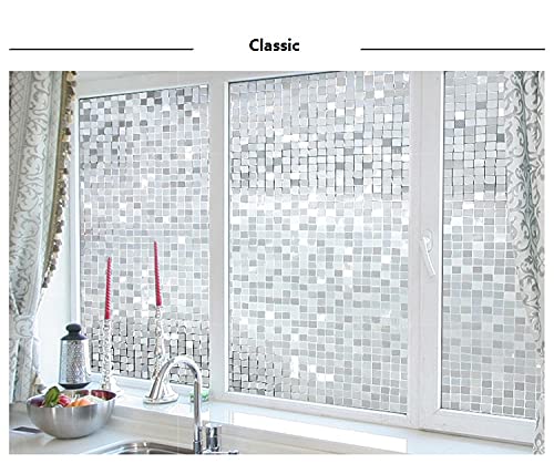 Elton 3D Window Films Privacy Film Self Adhesive Decorative Film for Bathroom Door Window Heat Control Anti UV 24 x 240 inches - Image 4