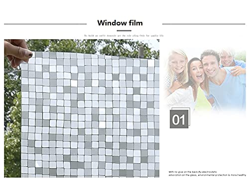 Elton 3D Window Films Privacy Film Self Adhesive Decorative Film for Bathroom Door Window Heat Control Anti UV 24 x 240 inches - Image 5