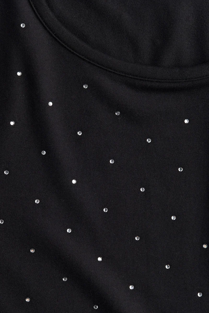 اتش اند ام بلوزة جيرسيه بأكمام طويلة