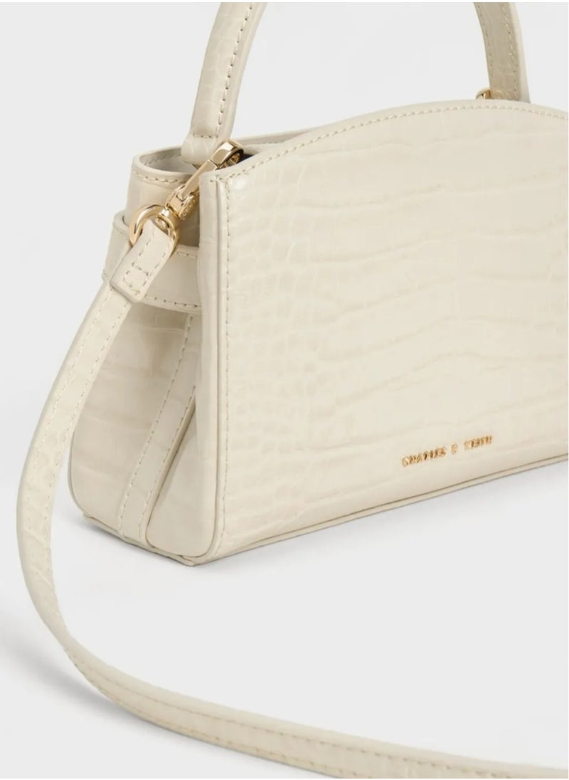 Charles & Keith Charles & Keith Metal Buckle Strap Tote Shoulder Bag  - Image 2