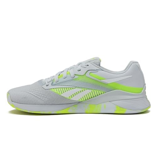 Reebok Nano X4 Mens Shoes, Cross Training Gym Sneakers for Men, Moon/Digital Lime/Footwear White, 8.5 - Image 3