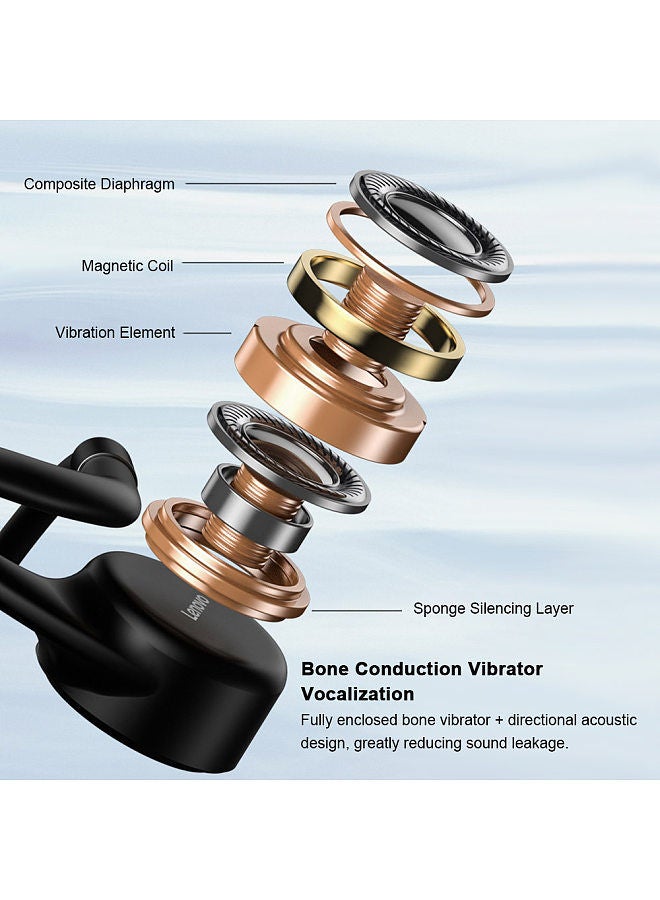 Lenovo X5 Bone Conduction Headphones 8GB MP3 Player Wireless BT5.0 Earphone IPX8 Waterproof Swimming Sports Headset Hands-free with Microphone