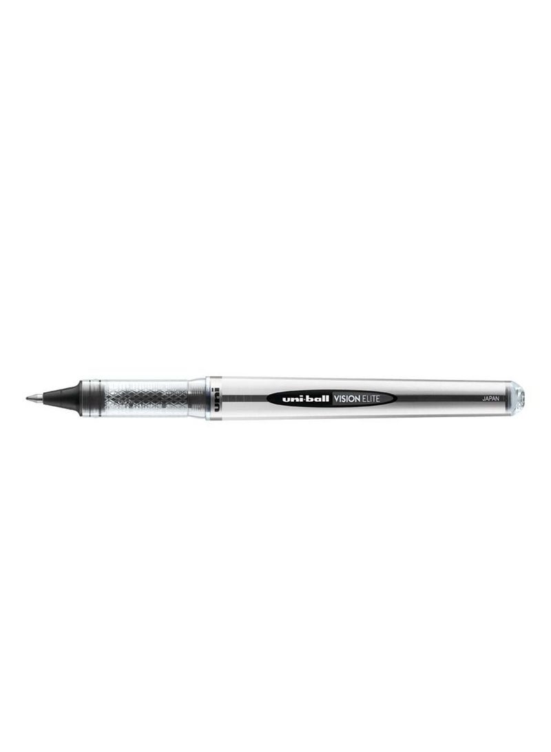 Uniball 12-Piece Vision Elite Roller Pen 0.8mm Tip Black Ink - Image 2