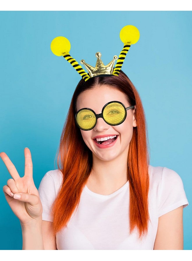 BleSky Bee Costume Kit Bee Costume Accessories Set Bee Antenna Headband Bee Sunglasses YellowTutu Skirt for Halloween Costume Honey Bee Party Cosplay - Image 4