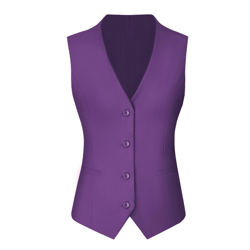 Kelyaa Women's 3 Piece Suit Lady Business Casual Office One Button Notched Lapel Slim Fit Blazer Jacket Vest Pants Set - Image 2