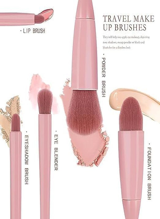 TB Professional Face Beauty & Eye Brush Premium Makeup Kit Set for Women Eyeshadow Ebbrow Mascara Brushes Blush Highlighter Face Powder Lip Gloss (5 Pcs) - Image 2