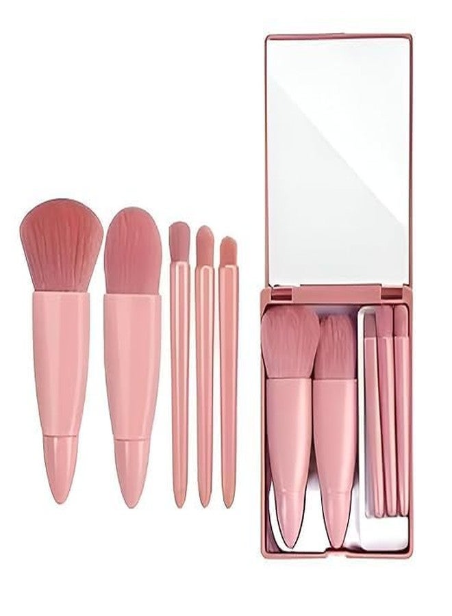 TB Professional Face Beauty & Eye Brush Premium Makeup Kit Set for Women Eyeshadow Ebbrow Mascara Brushes Blush Highlighter Face Powder Lip Gloss (5 Pcs) - Image 1
